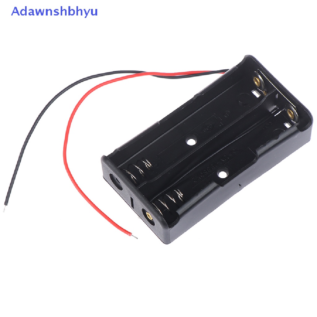 Adhyu 1PC Tempat Penutup Case Penyimpanan Bahan Plastik Li-ion Untuk2Per3 /4x3.7V 18650 DIY ID