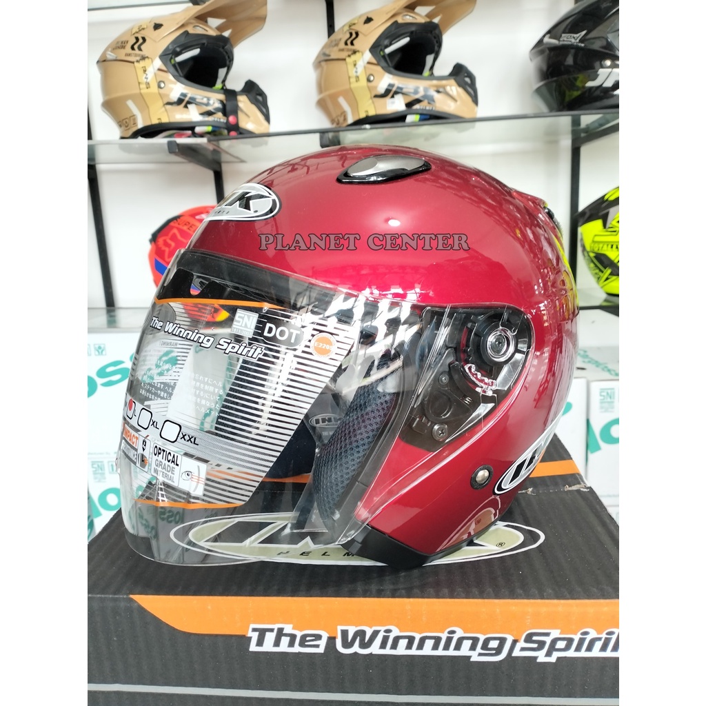 HELM INK CENTRO JET RED MAROON MERAH MAROON ORIGINAL BERKUALITAS