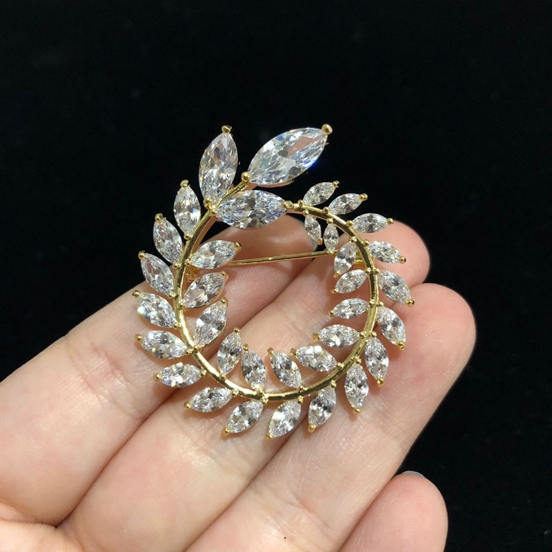 zircon brooch