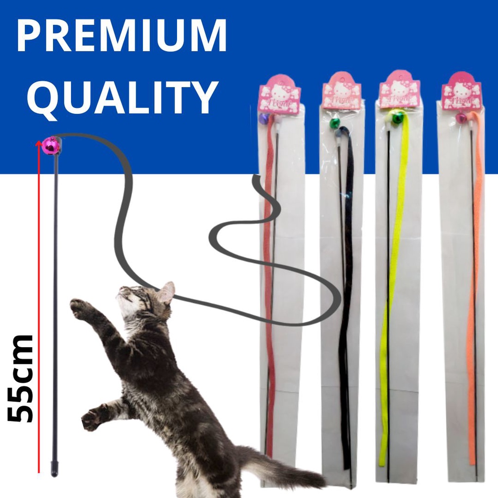 CAT TOYS Tongkat Rainbow Kucing Stick Cat Interaktif Warna Pelangi Untuk Kitten Peliharaan FEFARM