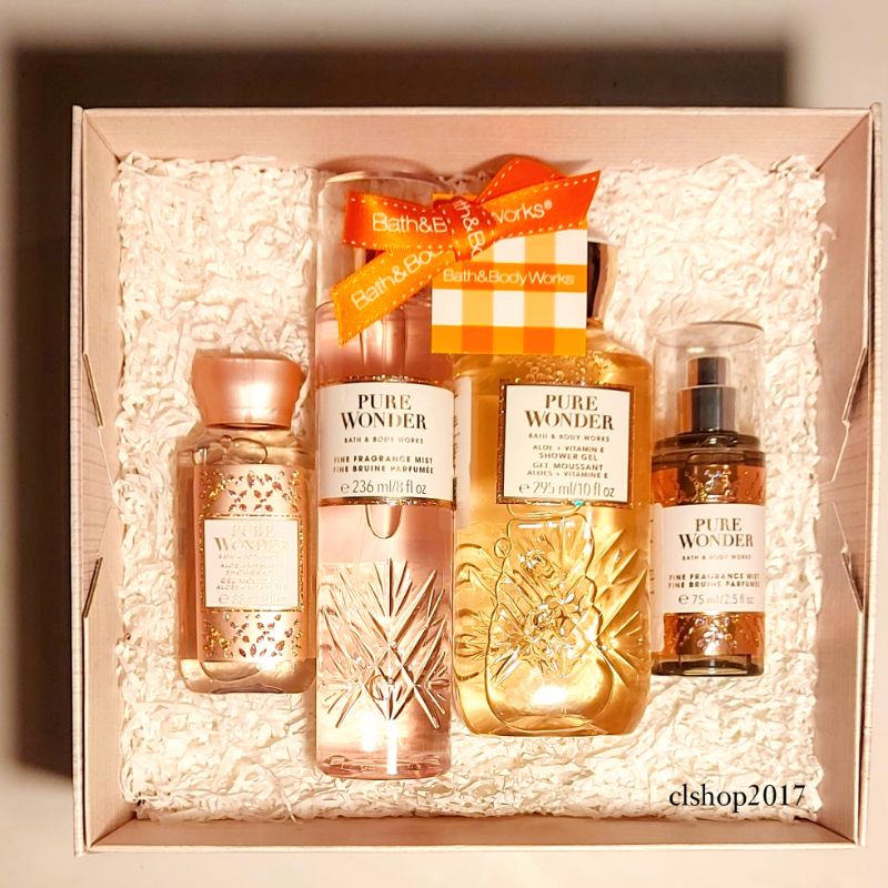 BBW PURE WONDER GIFT SET PAKET BATH &amp; BODY WORKS