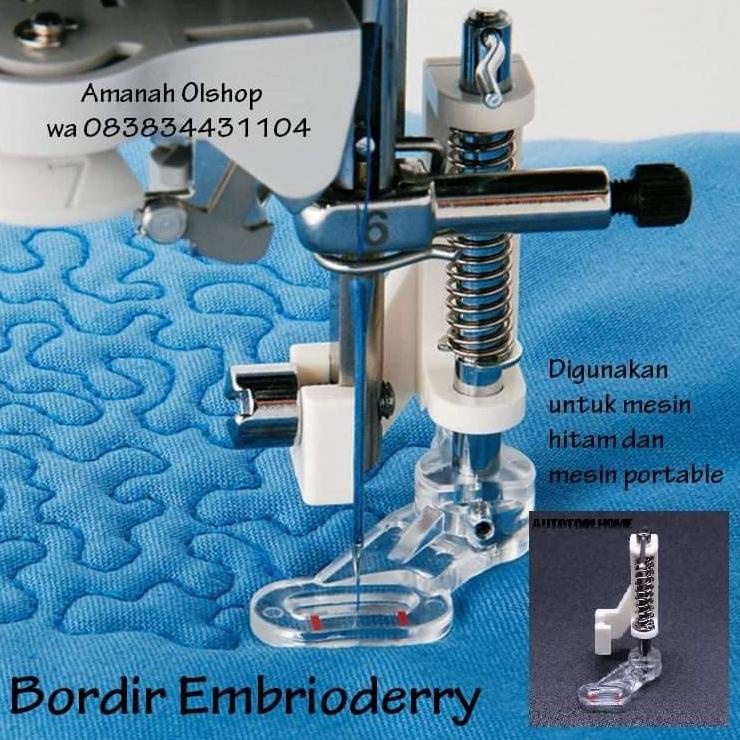 Ready Terlaris SEPATU BORDIR EMBRIO UNTUK MESIN JAHIT PORTABLE DAN MESIN HITAM