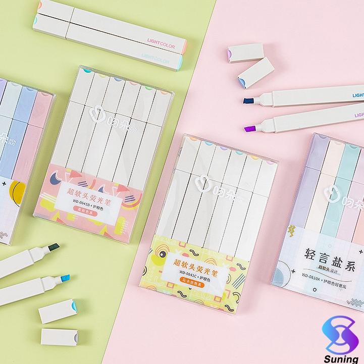 

Terlaris COD MULTICOLOR pena stabilo siswa 6PCS/SET Stabilo / highlighter pastel 6 colors warna 79 ✧
