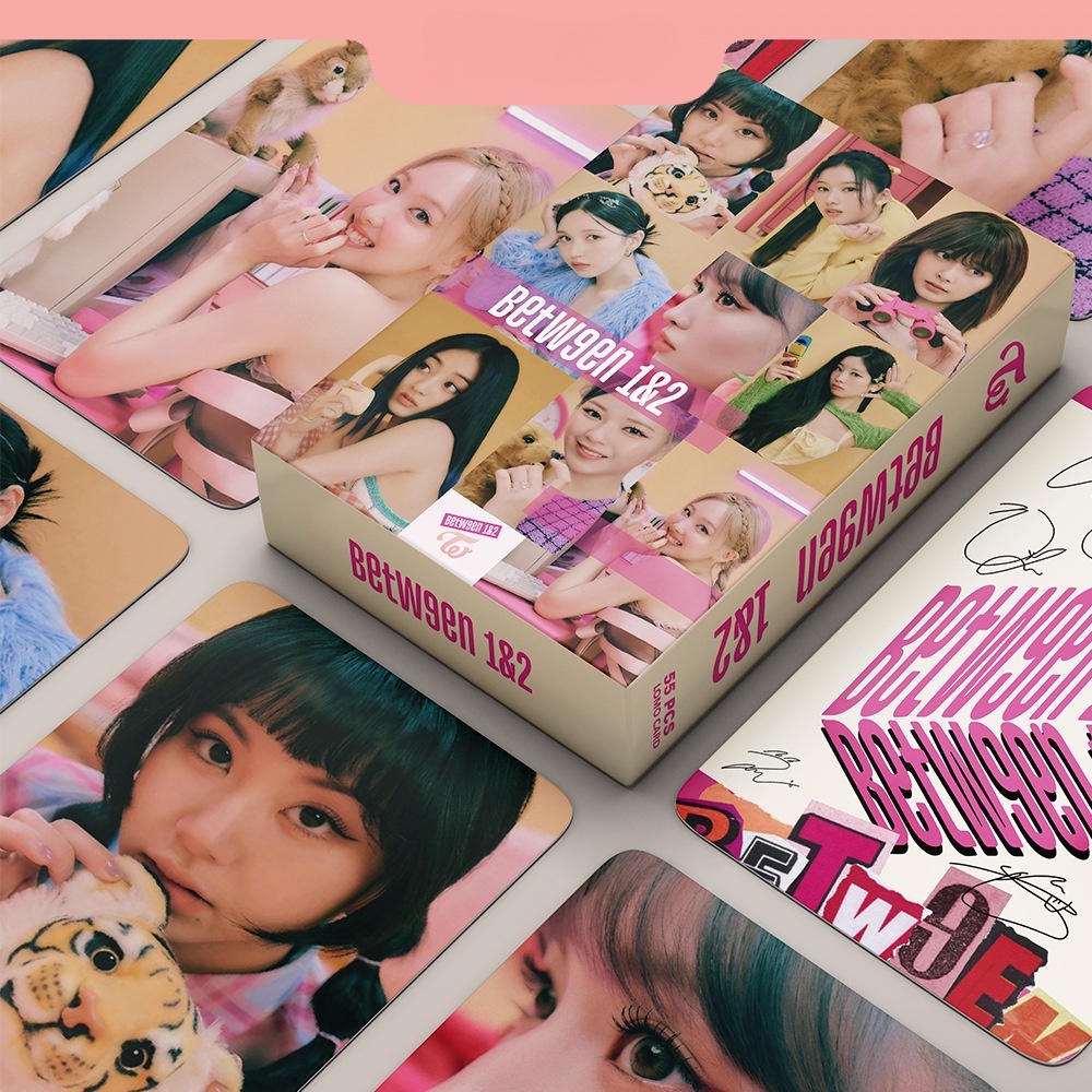 555pcs TWICE BETWGEN 1&amp;2 Album Lomo Card Kpop Photocards Postcards Series In Stock New Arrival LY