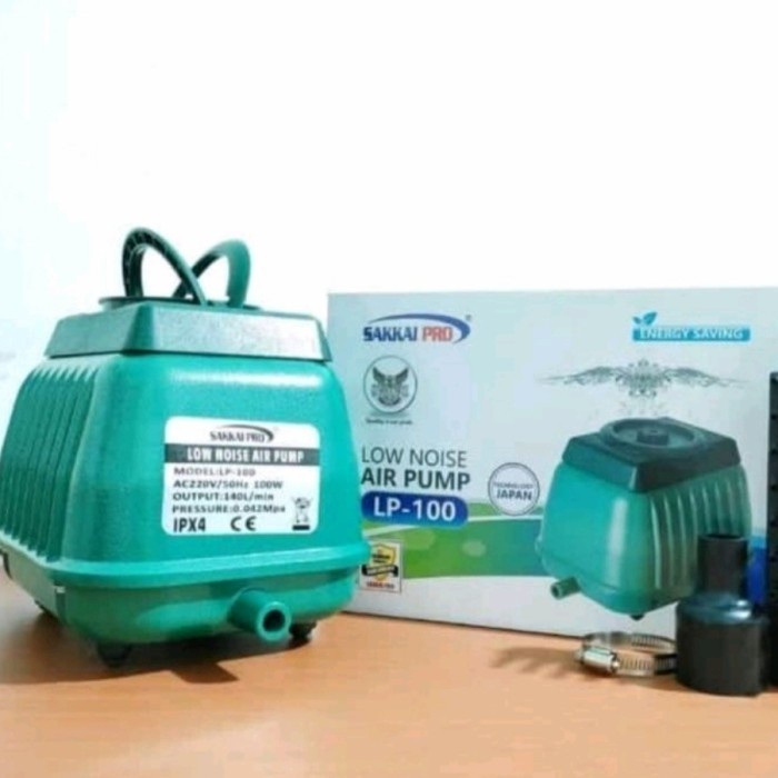 Pompa Udara SAKKAI PRO LP 100 Aerator Kolam Anti Berisik Low Noise FULL POWER AQUARIUM DAN KOLAM