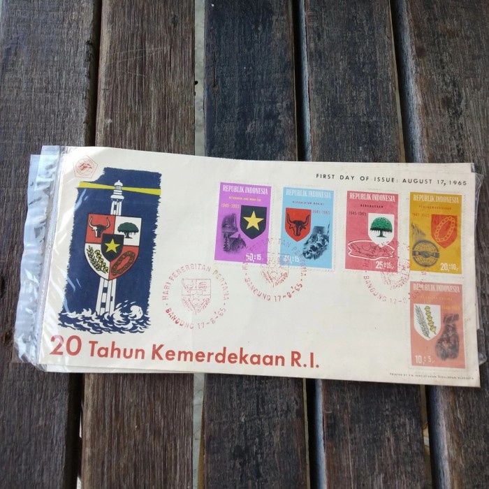 

✨NEW✨ - perangko hari pertama edisi 20 THN kemerdekaan RI 1965