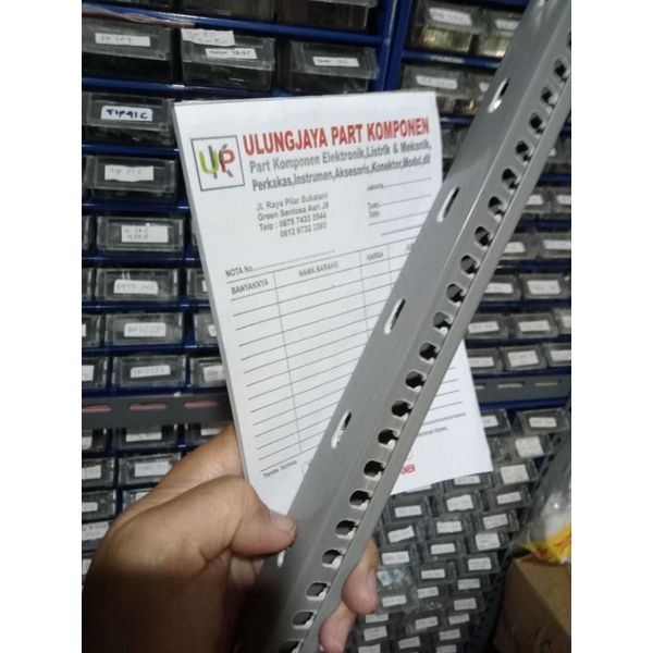 kabel duct lubang abu abu tray kabel duct 33x33mm