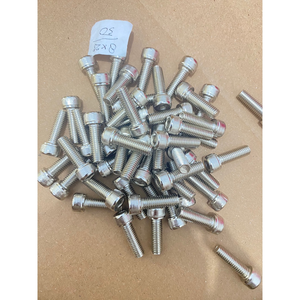 Baut L stainless 8M 8mm / Stanlis / Stenlis / Baut LSS M8 8mm