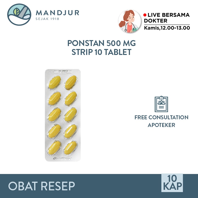 Jual Ponstan 500 Mg 10 Tablet | Shopee Indonesia