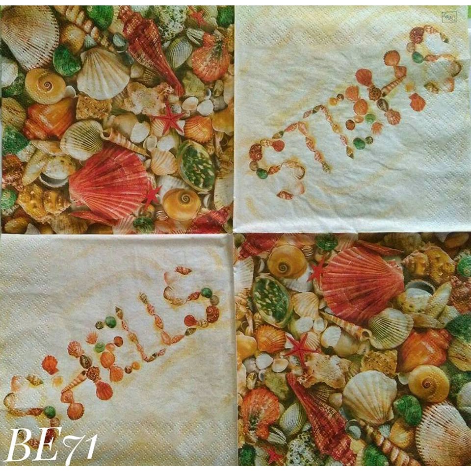 

Napkin Euro Beach BE1/ Tissue Decoupage