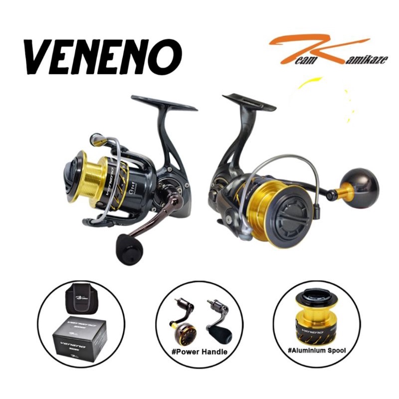 reel kamikaze veneno sw 800 dan 1000