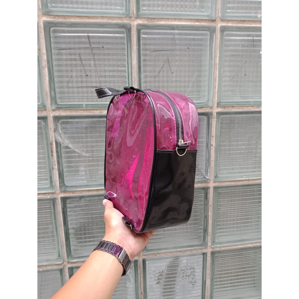 Tas ransel transparan mika pvc / ransel konser / backpack ion