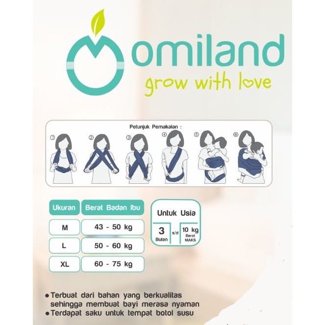 Omiland gendongan geos bayi 2 IN 1