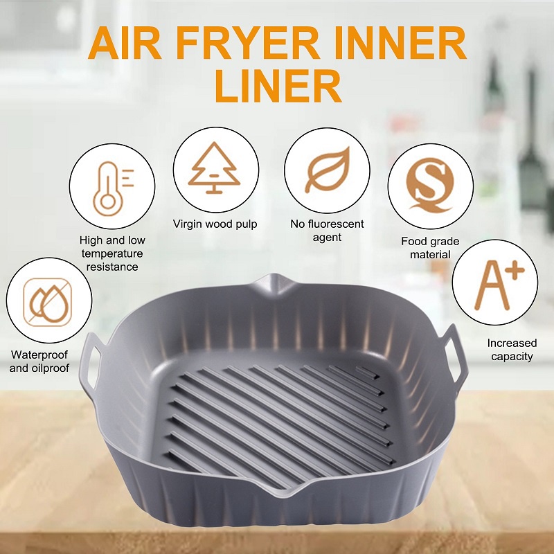 Mi.more Panci Air Fryer Bahan Silikon Pot Multifungsi Tahan Panas Dapat Digunakan Kembali Untuk Dapur