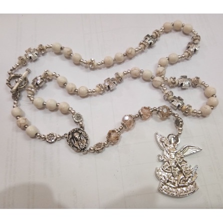 Rosario - Rosario Malaikat Agung Mikael Batu Pyrus Offwhite - Hollishop