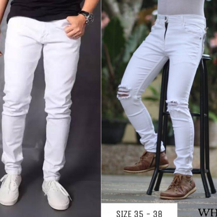 [SGT.10De22l] Celana Jeans Putih Pria Jumbo celana jumbo celana jumbo pria celana big size premium c