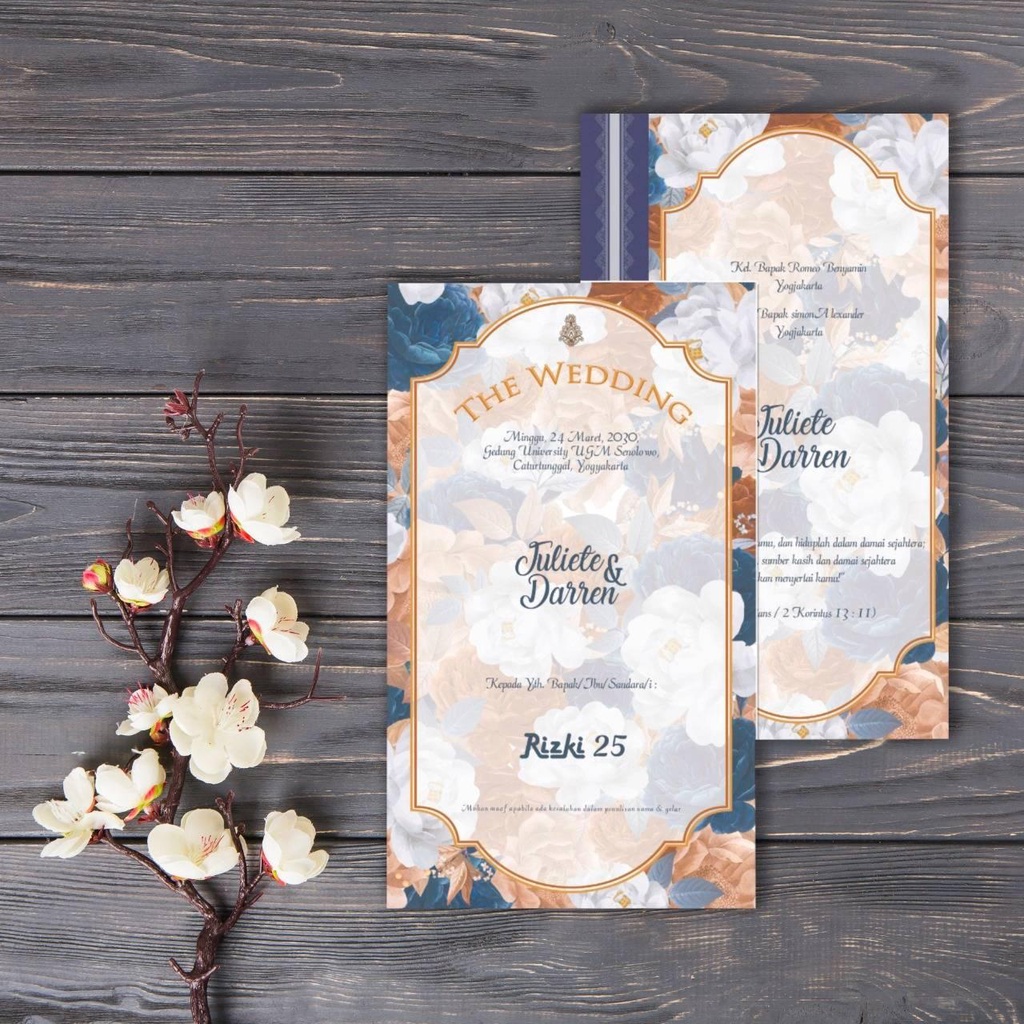 Rizki 25 Blanko Undangan | Undangan Murah | Blangko Undangan