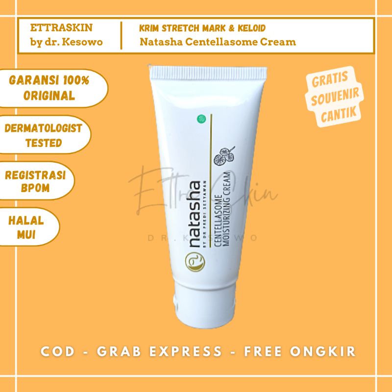 Natasha Skincare - Centellasome Moisturizing Cream / Krim Stretch Mark - Ettra Skin by dr Kesowo ( S