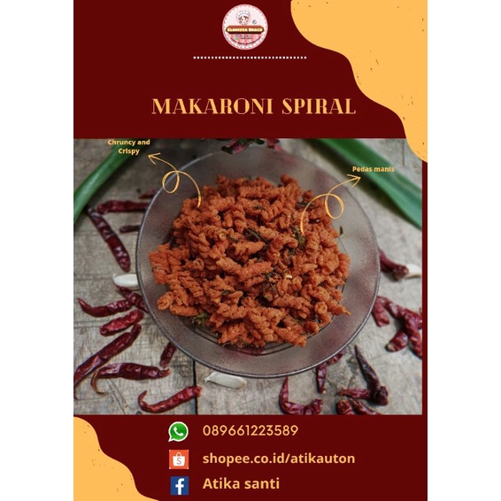 

MAKARONI SPIRAL DAUN JERUK PEDAS MANIS 80gr