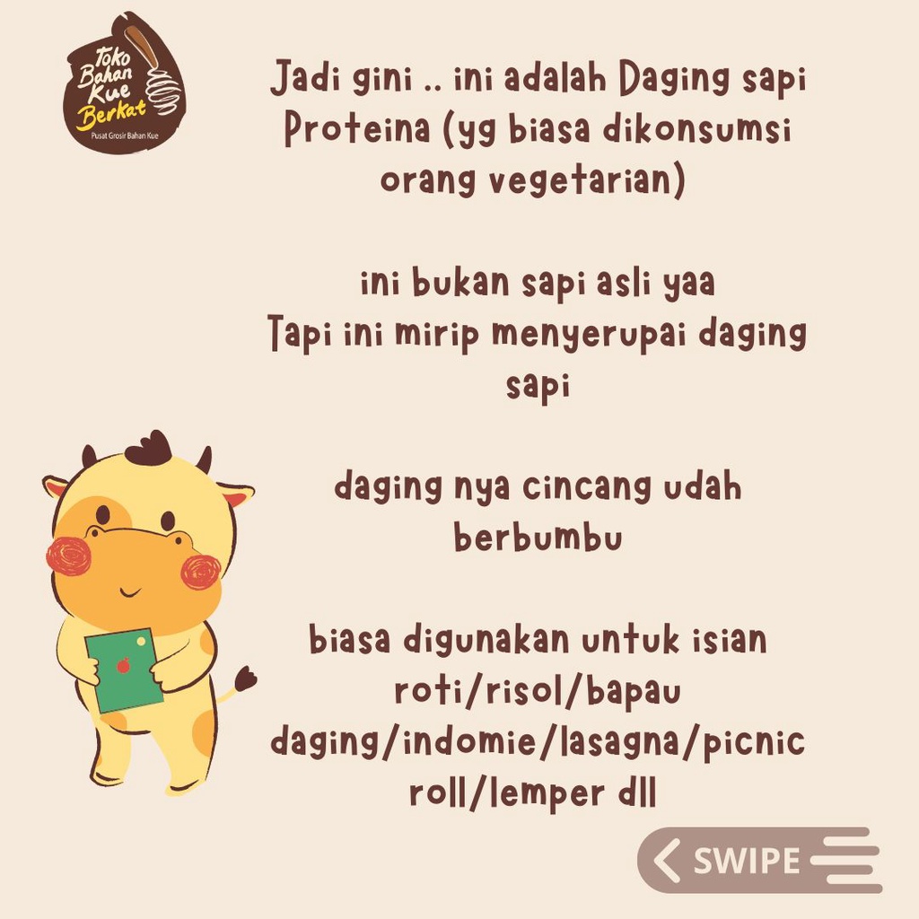 LEPATTA SAVORY BEFF  1,5 kg / ISIAN ROTI DAGING KEMASAN