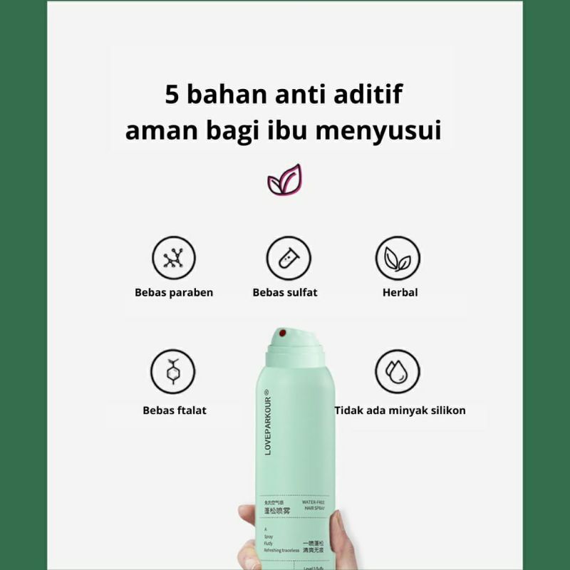 Dry Shampoo Semprotan Rambut Kering Untuk Mengembangkan Rambut Minyak Rambut