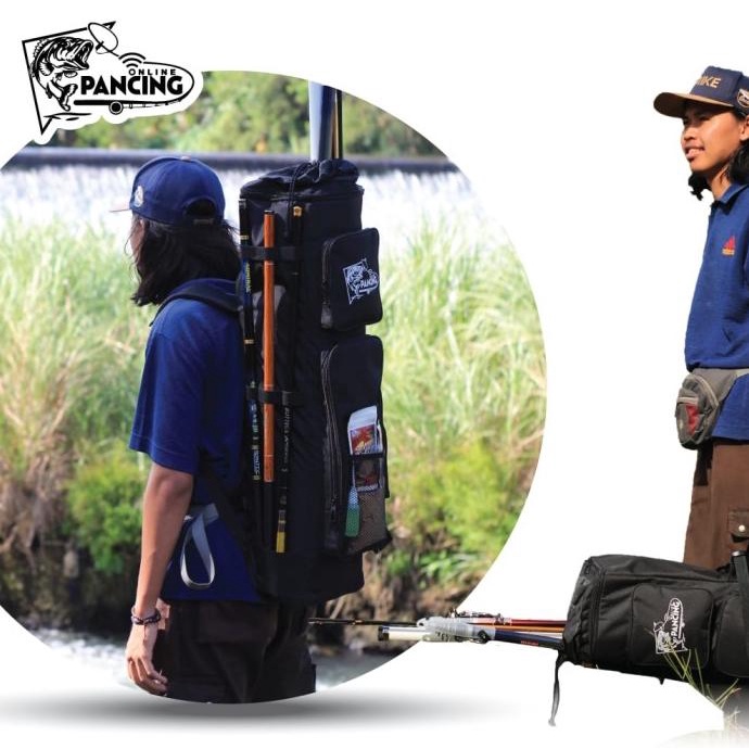 [Bayar DiTempat] Tas Pancing Tas Joran Kotak Bolong 100 dan 120 cm