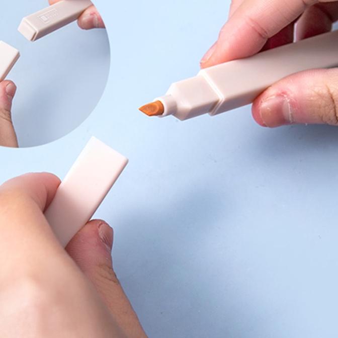 

Kirim Langsung Stabilo highlighter pastel marker Highlighter marker Morandi color & Macron pastel double tip 6 colors,,