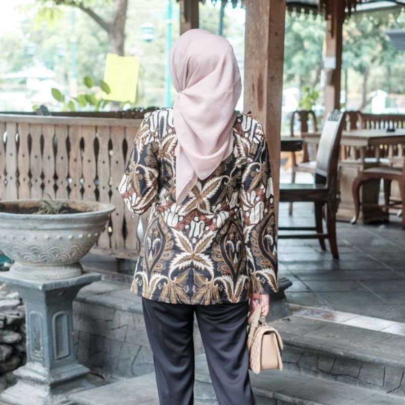 Blouse Batik Dahlia Size S/M/L/XL - Naira Batik