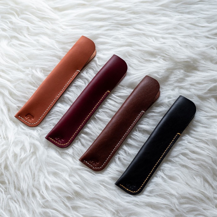 

LEATHER PEN SLEEVE, PEN CASE, FOUNTAIN PEN CASE, TEMPAT PENSIL KULIT