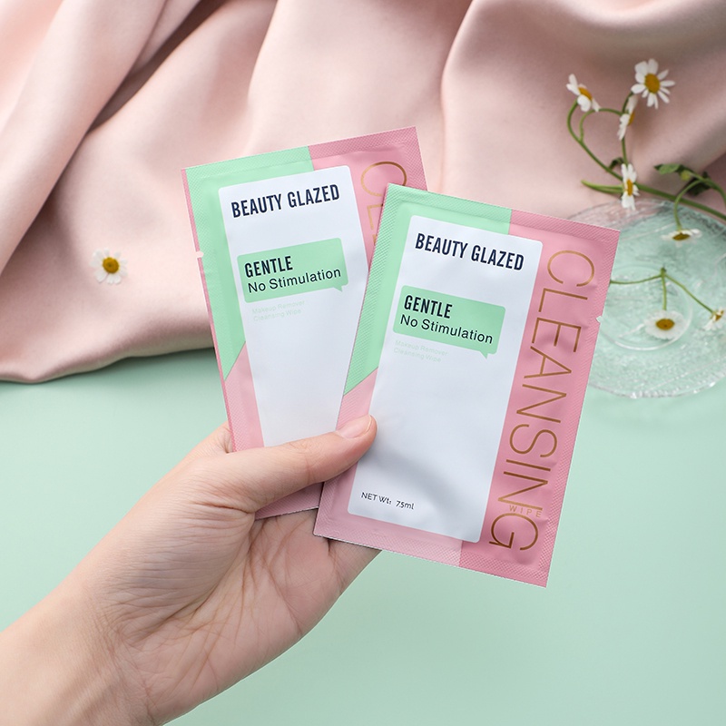 Beauty Glazed Cleansing Wipes Gentle No Stimulation Make Up Remover Pembersih Make Up Beauty Glazed