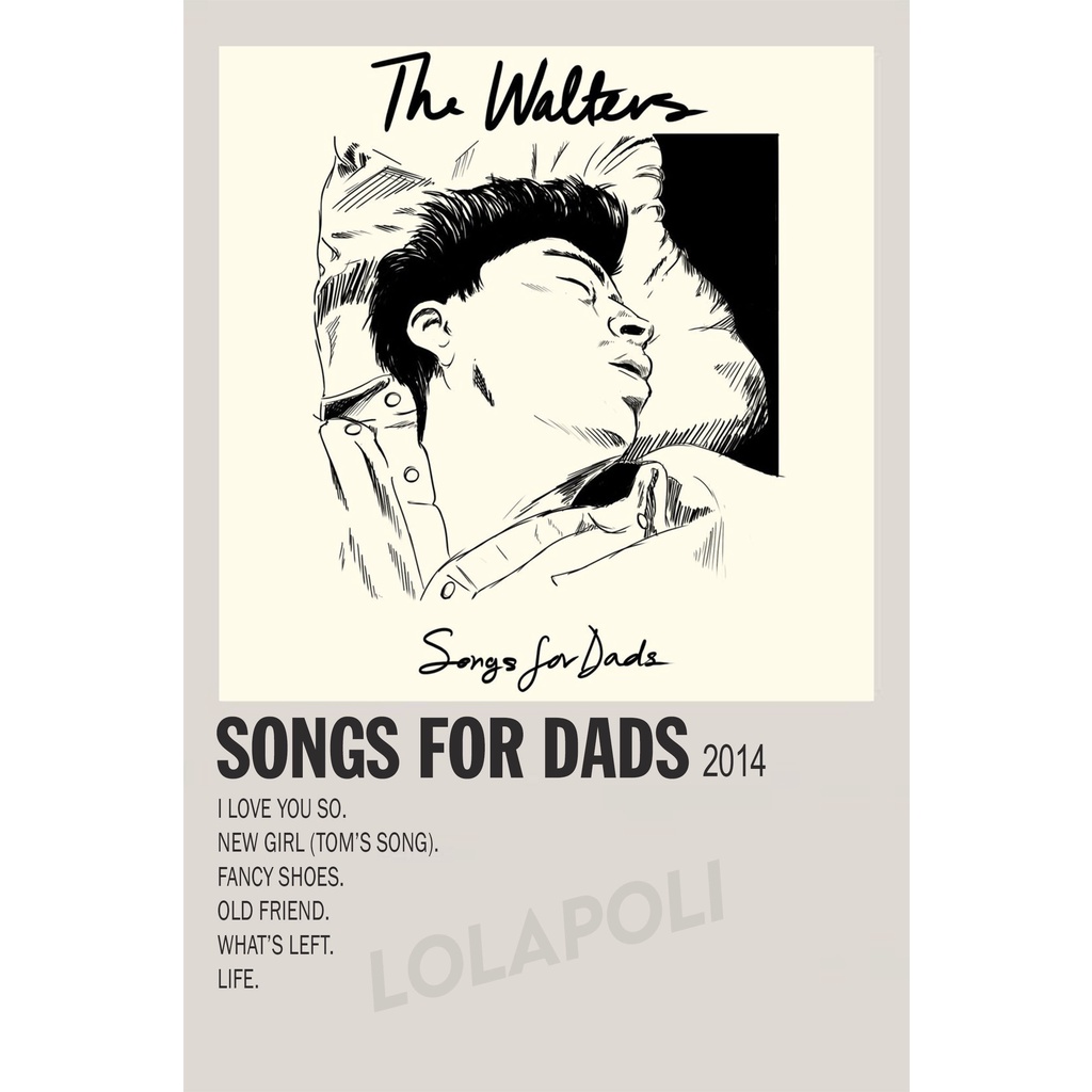 Poster Cover Album Songs For Dads - The Walters