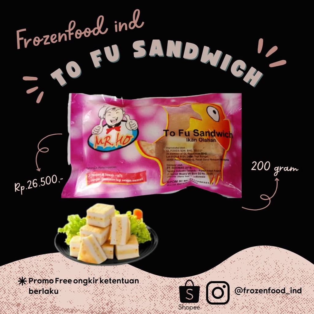 

SANDWICH TOFU/200gram