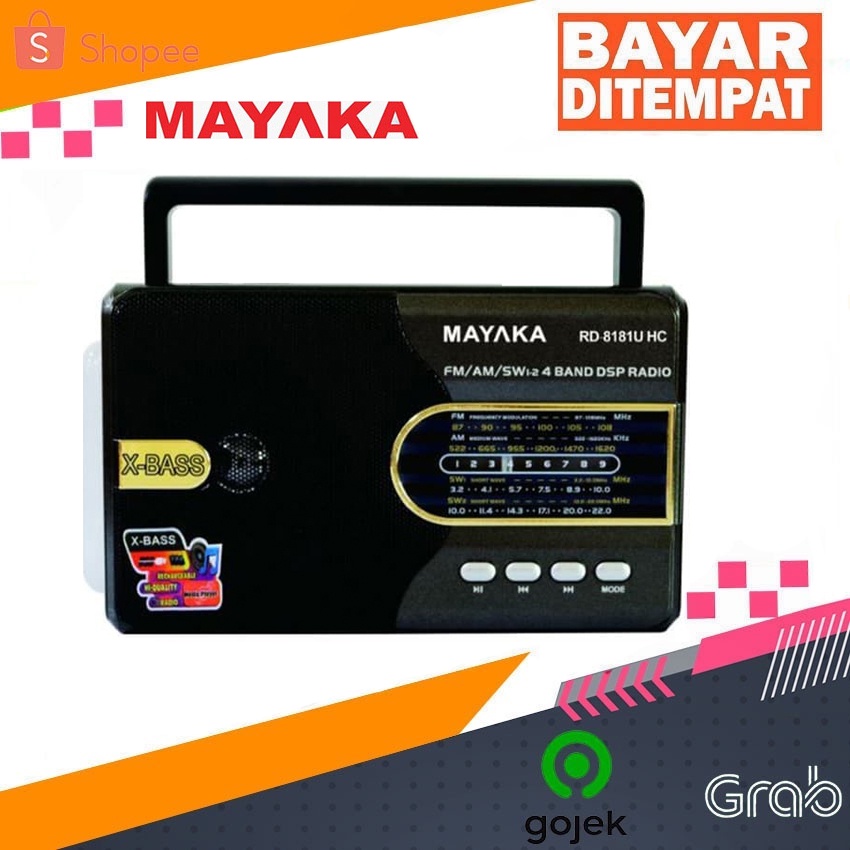 Radio Mayaka USB Radio Plus Lampu Emergency Suara Jelas Dan Oke