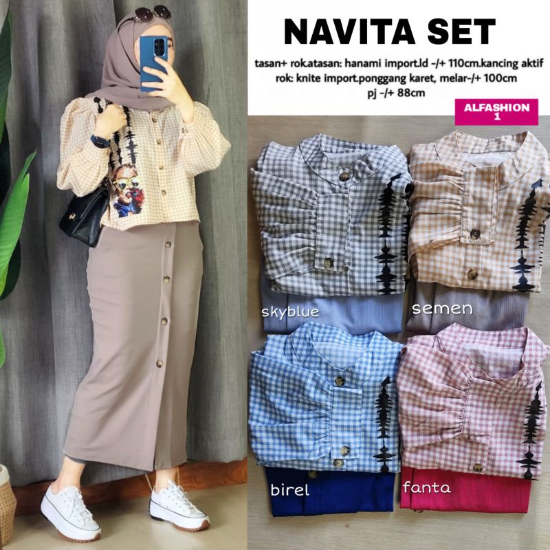 NAVITA SET BY ALFASHION BAJU SETELAN ORI ALFASHION