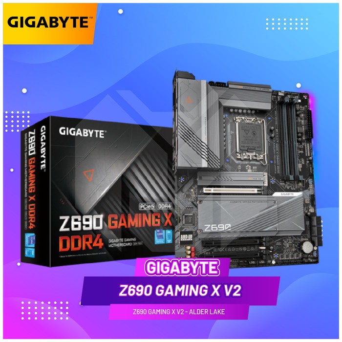 Jual Gigabyte Z690 GAMING X V2 Intel LGA1700 Z690 DDR4 Alder Lake
