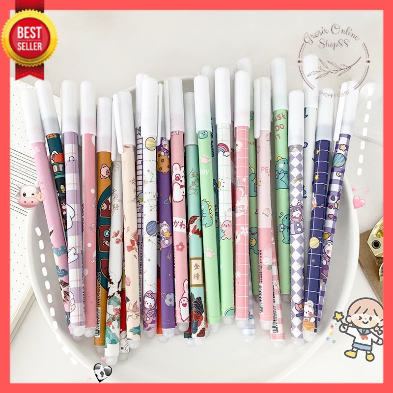 GOS - H210 - Pulpen Gel - Ballpoint Erasable Pen - Pulpen Gel Bisa Di hapus - Pulpen Gel Karakter Per-Pcs