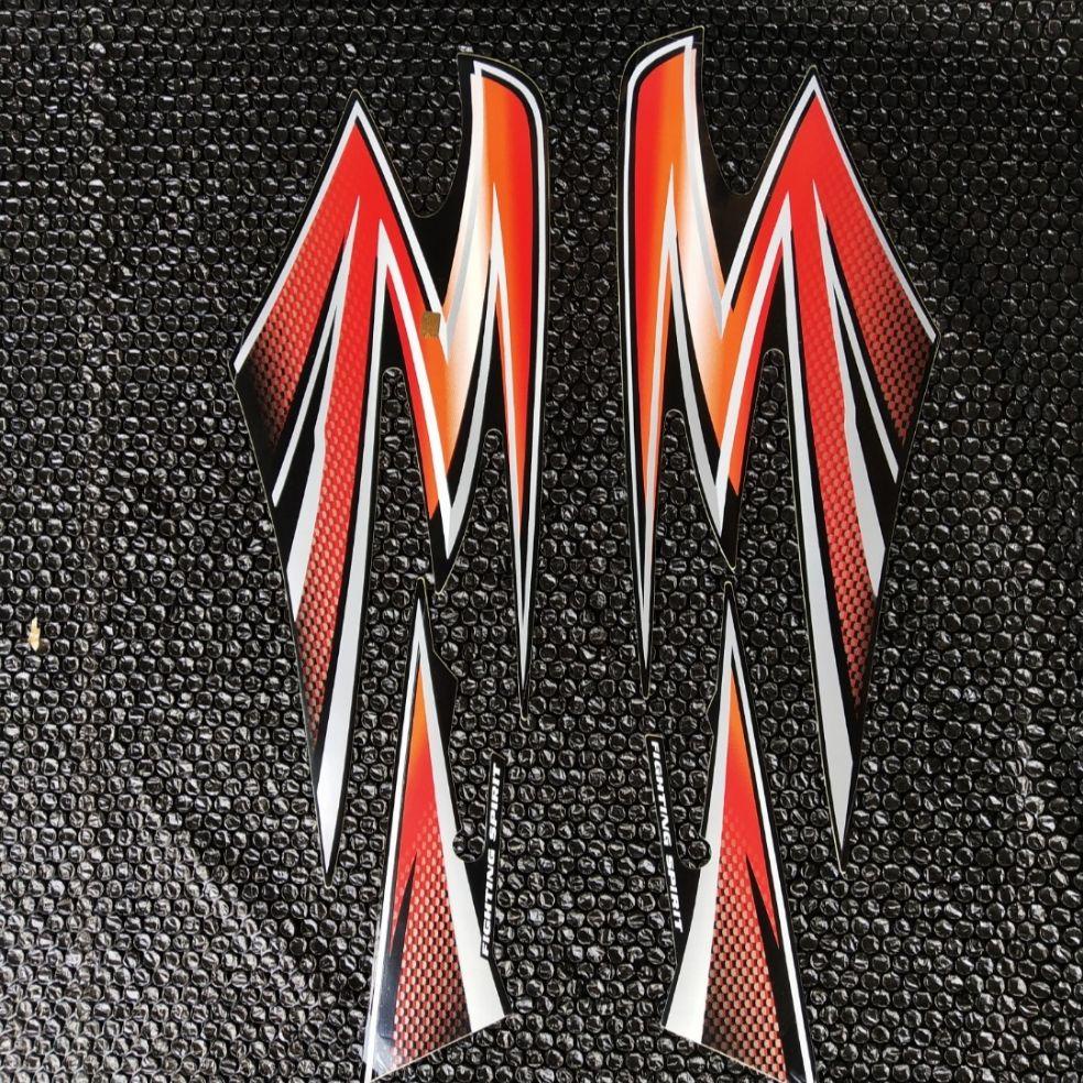 STRIPING STICKER RX KING 2003 ORANGE