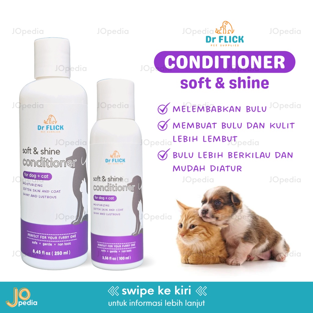 DR FLICK Shampoo Kucing Anjing Shampo Kutu Jamur Anti Tick Flea Fungal