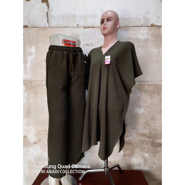 Setelan Nagita Long Square Crinkle Airflow Setelan kekinian