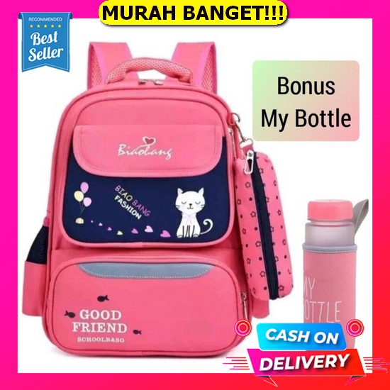 Tas Sekolah Anak Perempuan Tk Sd Kelas 5 6 Import Korea Style Original Anti Air Terbaru Ransel Wanit