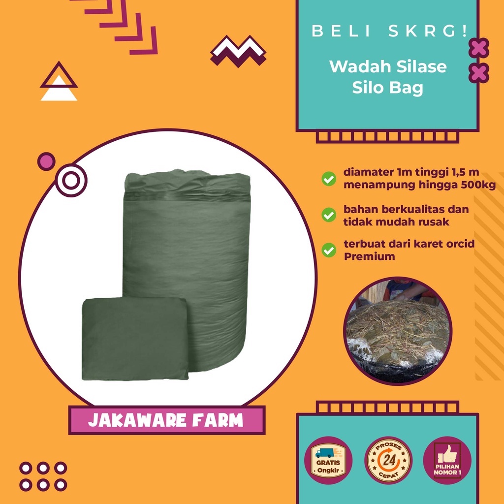 Jual Kolam Silase Silo Bag Kolam Pakan Fermentasi Ternak Kambing Domba Sapi Kapasitas Kg