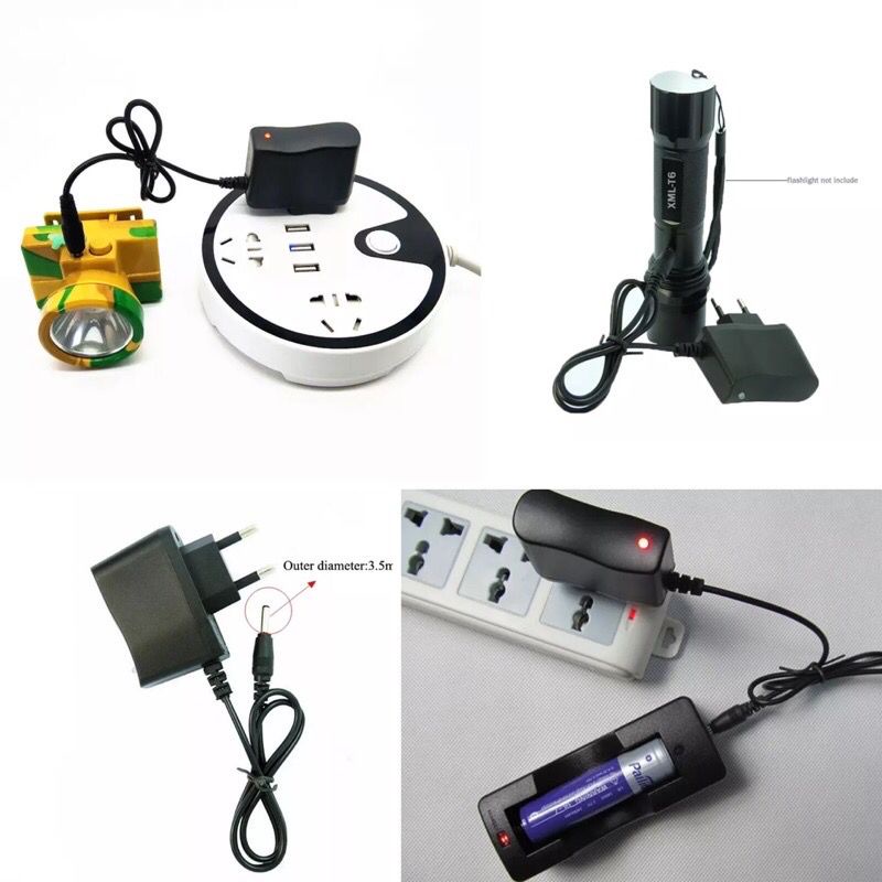 TERMURAH Adaptor colok Listrik Charger Senter Kepala Police Swat CHARGER LAMPU DAN SENTER EMERGENCY 