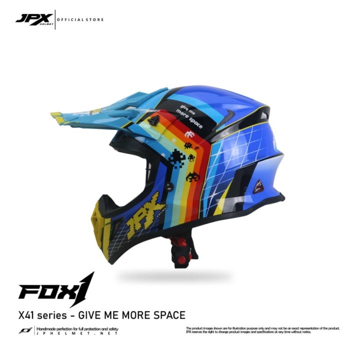 Jual Helm Jpx Fox Jpx Cross Full Face X Give Me More Space Super Black Helm Jpx Cross