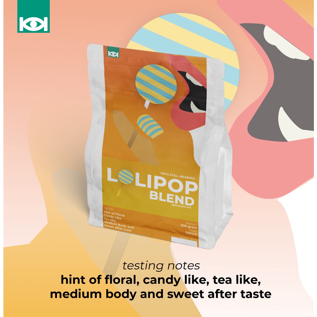 

kopitalis Lolipop blend Full arabika 200gram