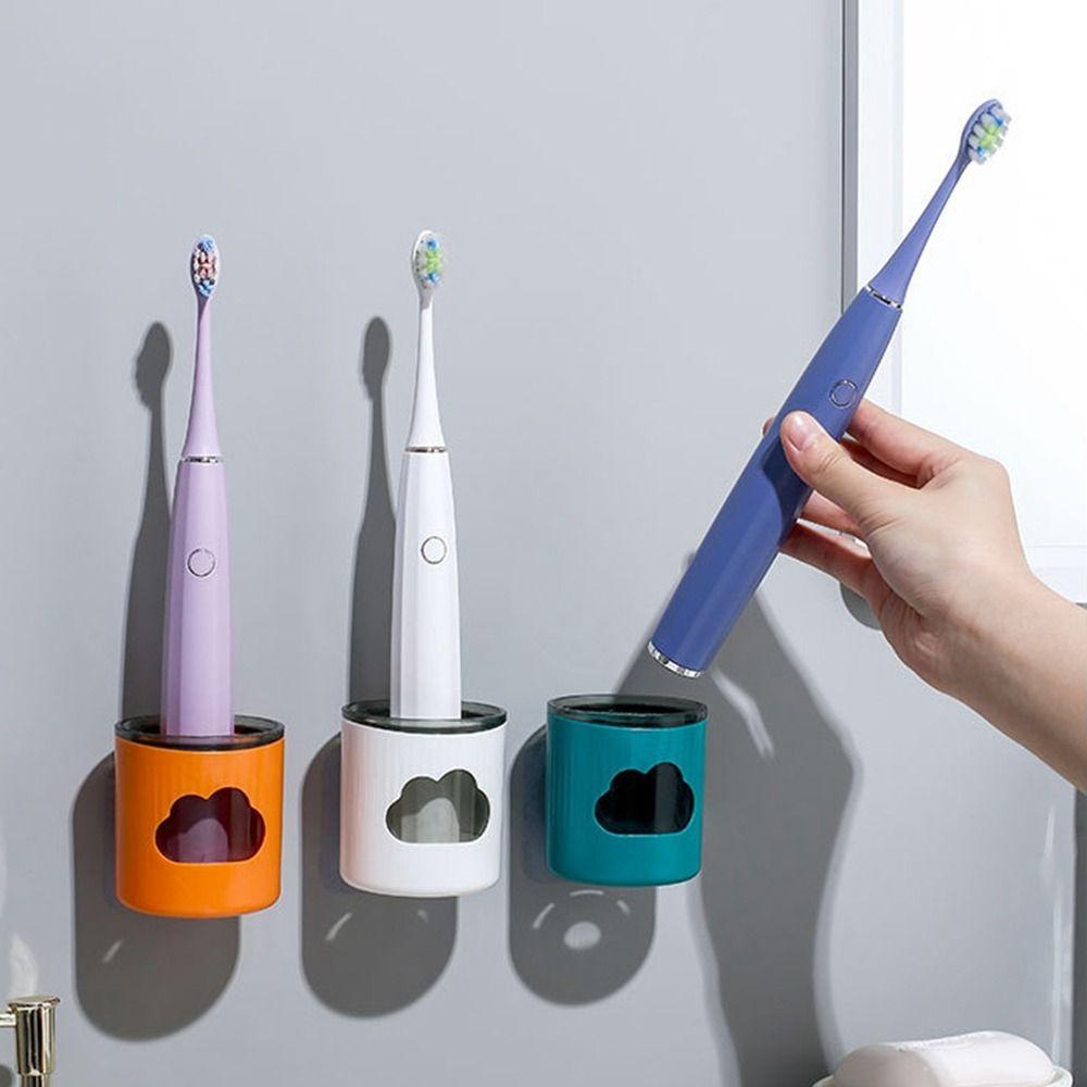 Tempat Sikat Gigi Nanas Aksesori Kamar Mandi Tempel Dinding Bebas Pukulan Toothbrush Organizer