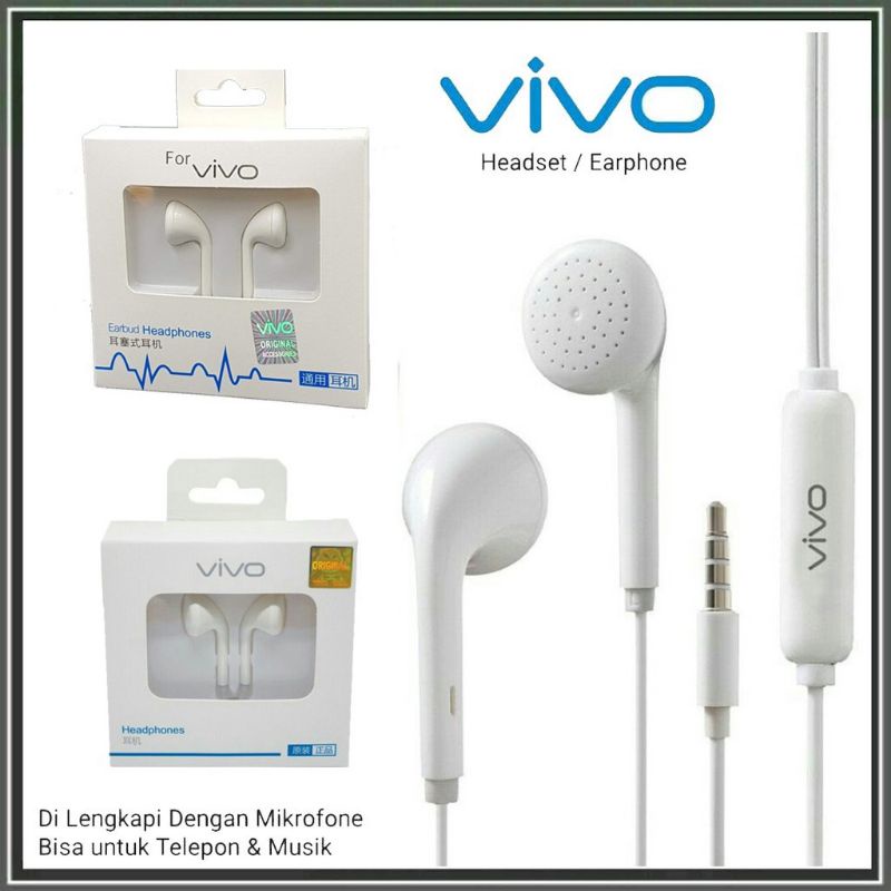 Headset VIVO R9 Handsfree Earphone Vivo Stereo MH133