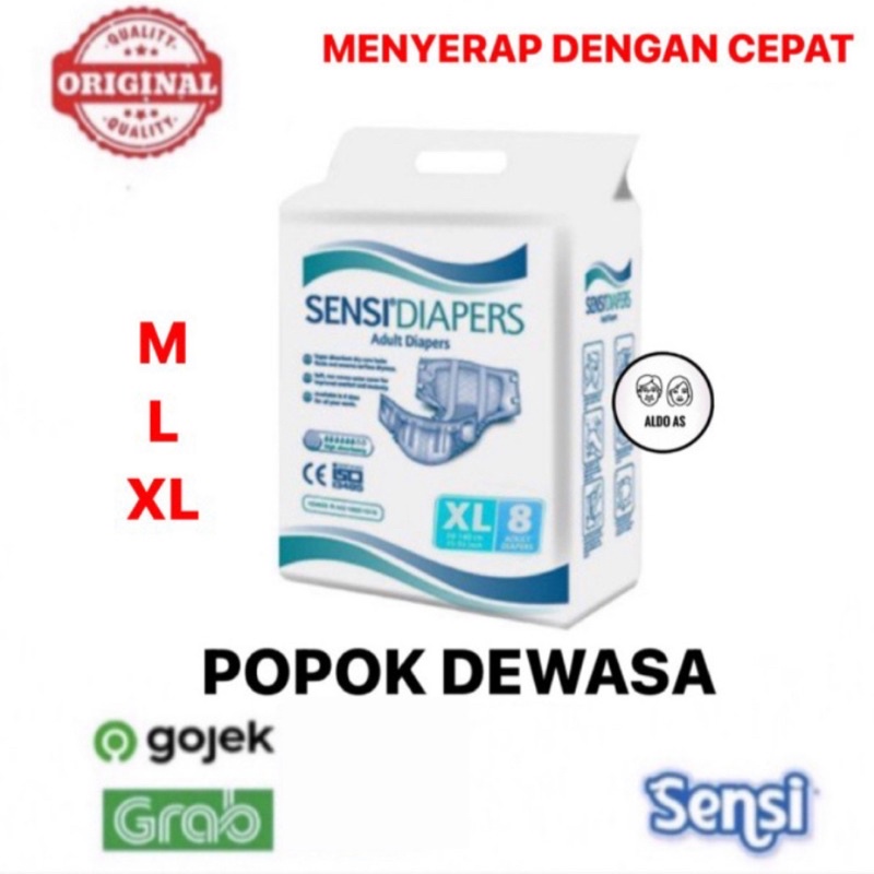 Sensi Adult Diapers Popok Perekat Dewasa Sensi