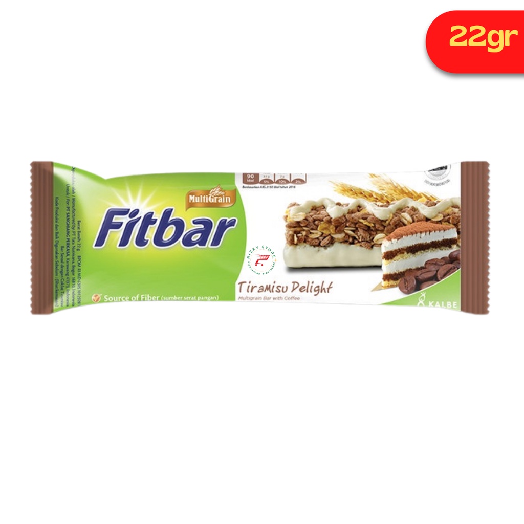 FITBAR 22 Gram  MULTIGRAIN OAT , GANDUM , CEMILAN ENak (CHOCOLATE/NUT/FRUIT/TIRAMISU)