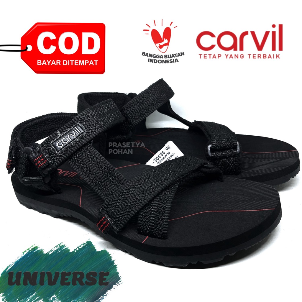 Sandal Gunung Pria Carvil Original Anti Air - Sendal Gunung Carvil Original