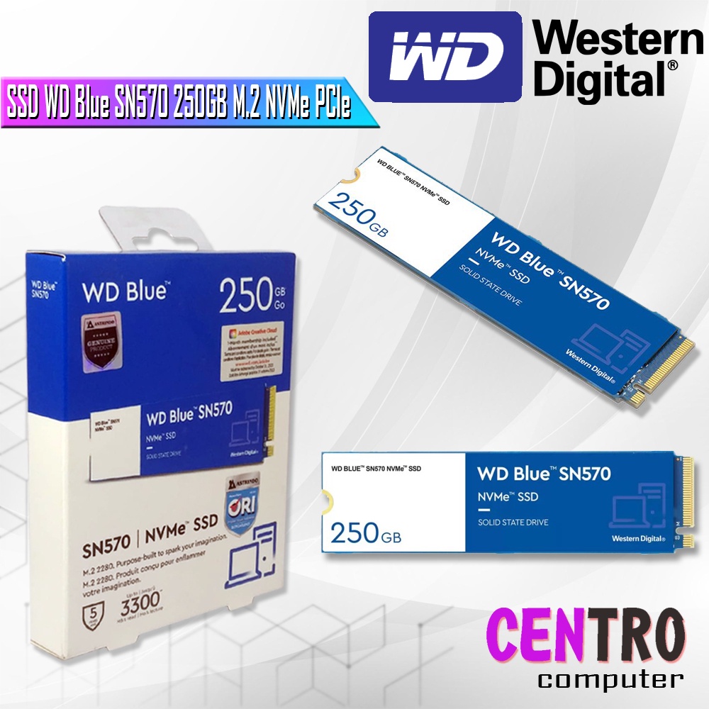 SSD WD Blue SN570 250GB M.2 NVMe PCIe - WD Blue 250GB ssd m.2 NVMe